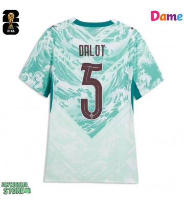 Portugal Diogo Dalot #5 Replika Udebanetrøje Dame VM 2026 Kortærmet